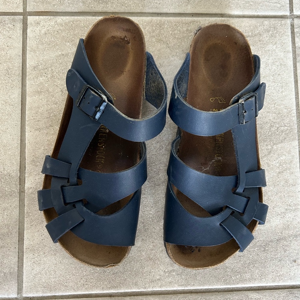 Navy Pisa Birkenstock